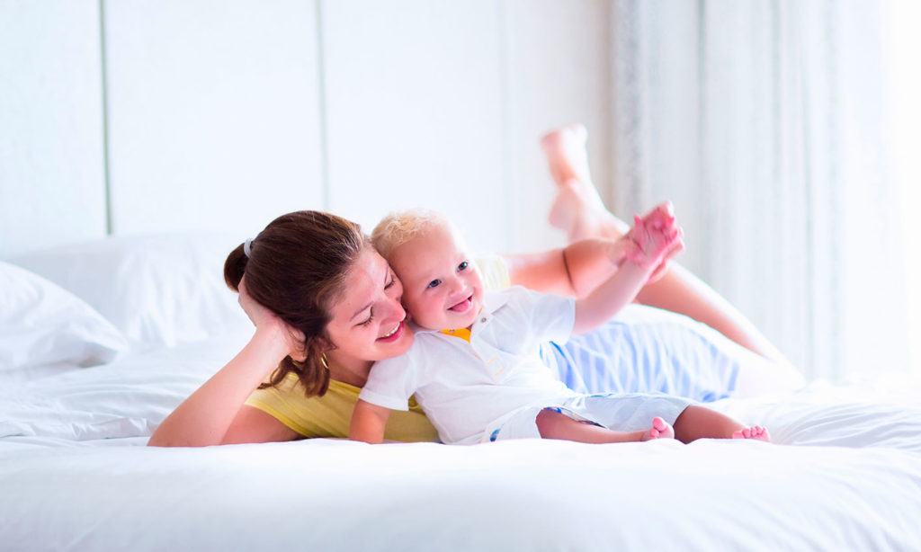 mamma-bambino-letto-puracell